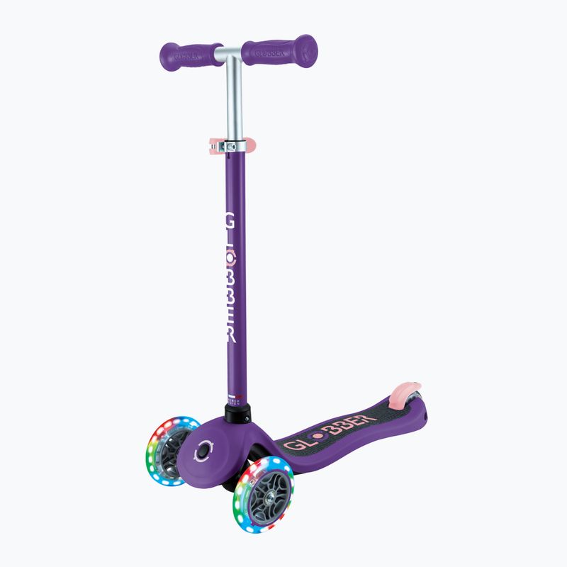 Hulajnoga trójkołowa dziecięca Globber Primo Lights dark purple 3