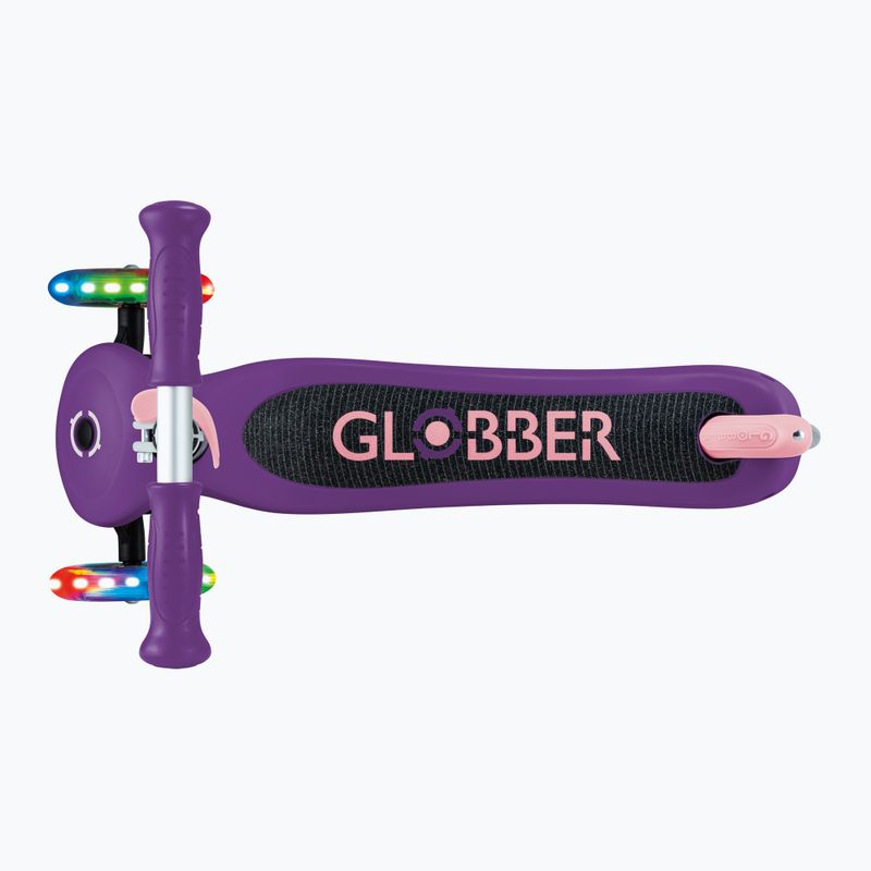 Hulajnoga trójkołowa dziecięca Globber Primo Lights dark purple 6