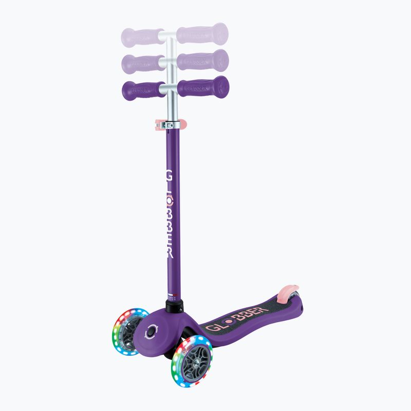 Hulajnoga trójkołowa dziecięca Globber Primo Lights dark purple 7