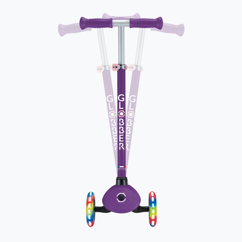 Hulajnoga trójkołowa dziecięca Globber Primo Lights dark purple 8