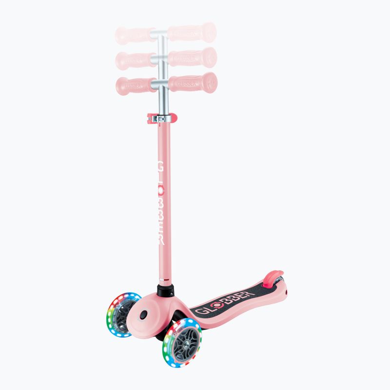 Hulajnoga trójkołowa dziecięca Globber Primo Lights pastel pink 7