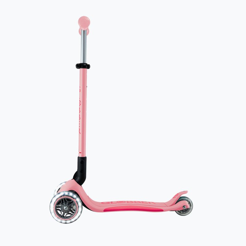 Hulajnoga trójkołowa dziecięca Globber Primo Foldable Plus Lights pastel pink 2