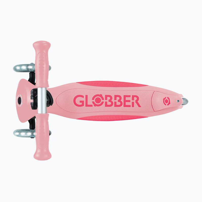 Hulajnoga trójkołowa dziecięca Globber Primo Foldable Plus Lights pastel pink 5