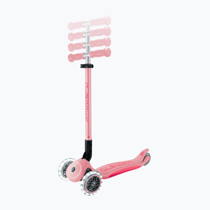 Hulajnoga trójkołowa dziecięca Globber Primo Foldable Plus Lights pastel pink 8