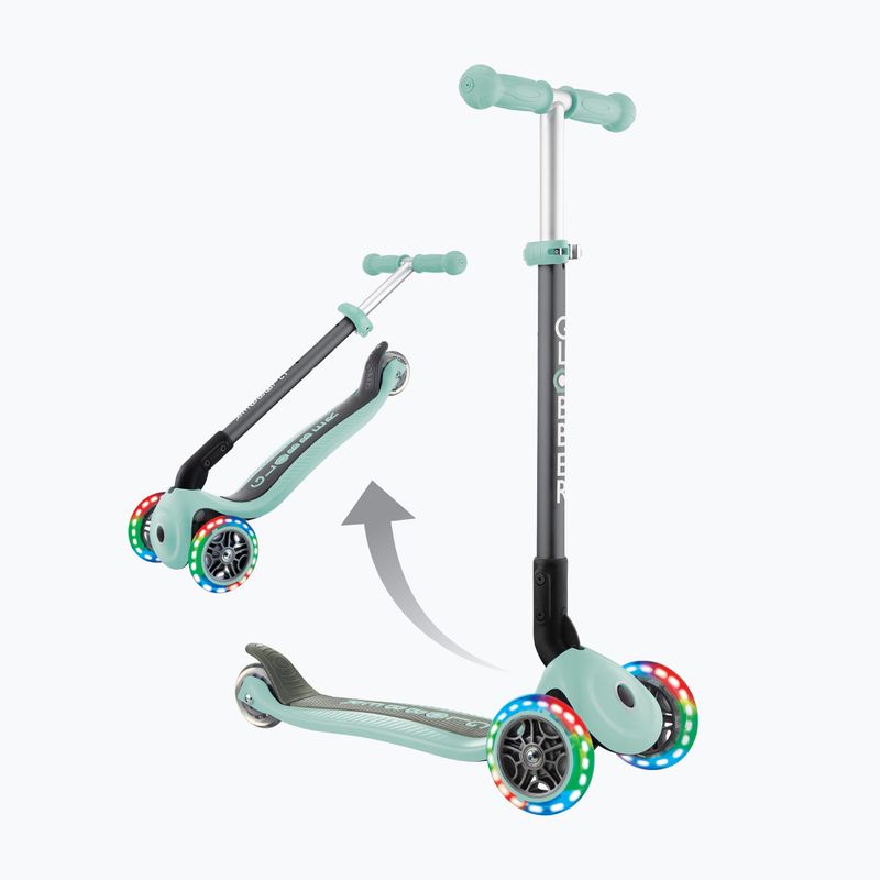 Hulajnoga trójkołowa dziecięca Globber Primo Foldable Lights mint 6