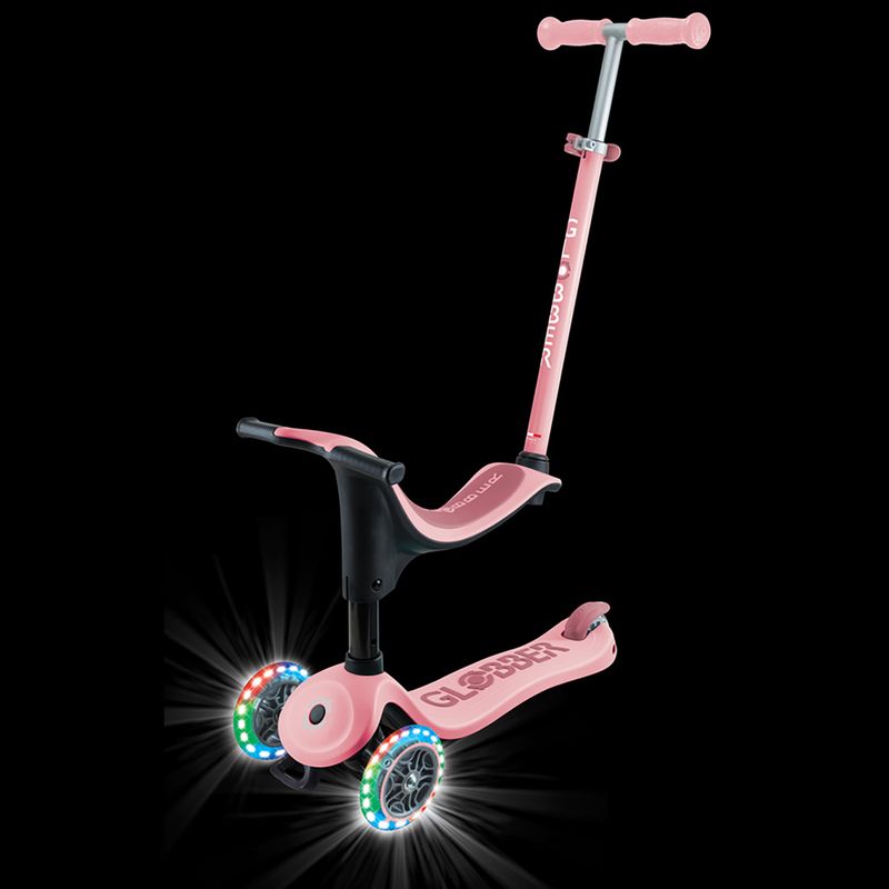 Hulajnoga trójkołowa dziecięca Globber Go.Up Sporty Lights pastel pink 4