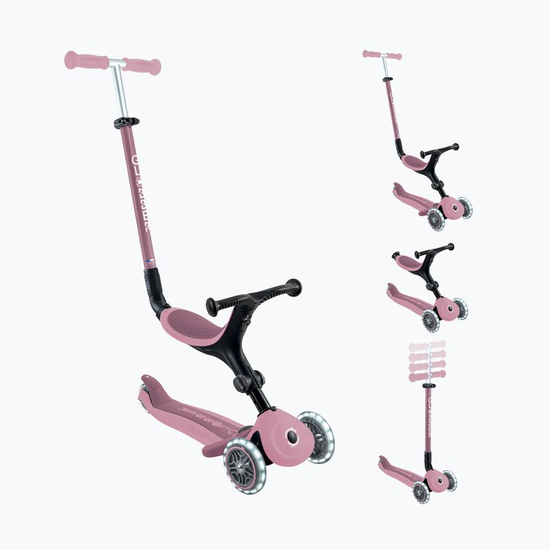 Hulajnoga trójkołowa dziecięca Globber Go.Up Active Ecologic Lights berry