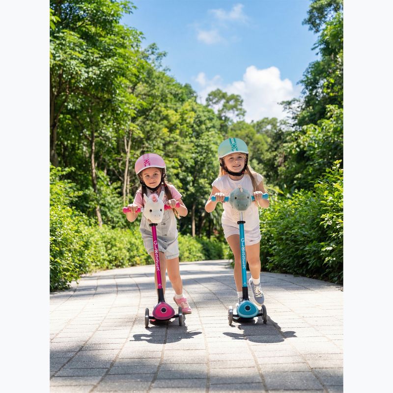 Hulajnoga trójkołowa dziecięca Globber Master Lights fuchsia 14