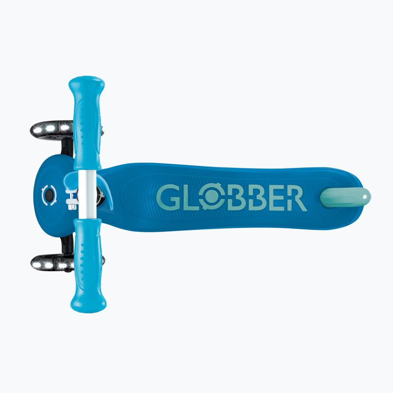Hulajnoga trójkołowa dziecięca Globber Primo Plus Glow Lights petrol blue 6