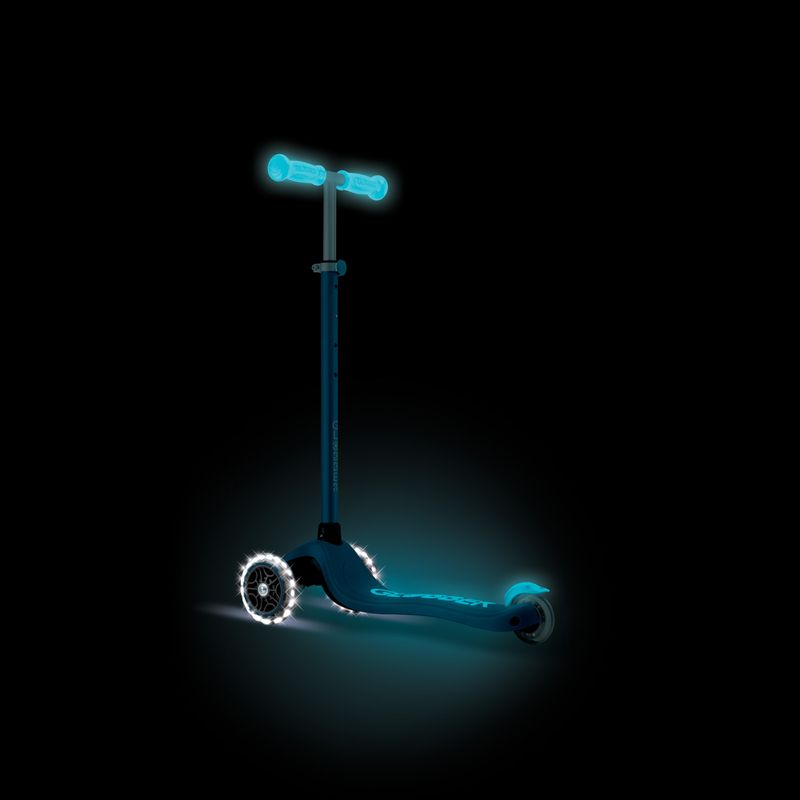 Hulajnoga trójkołowa dziecięca Globber Primo Plus Glow Lights petrol blue 12