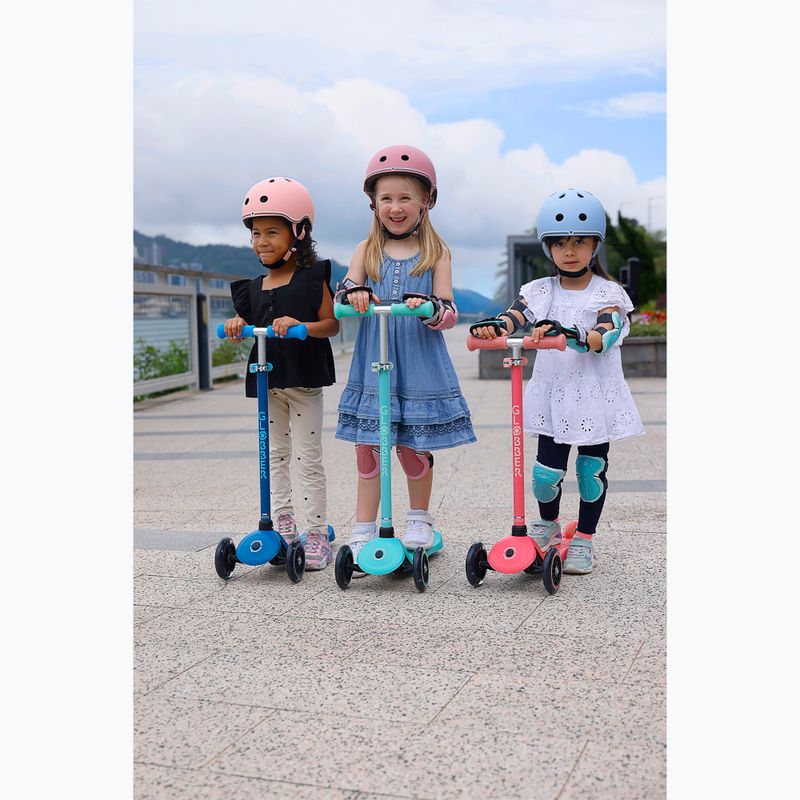 Hulajnoga trójkołowa dziecięca Globber Primo Plus Glow Lights petrol blue 14