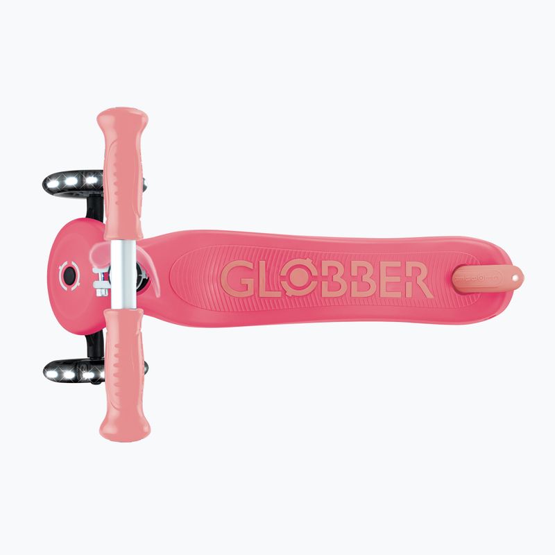 Hulajnoga trójkołowa dziecięca Globber Primo Plus Glow Lights coral pink 8