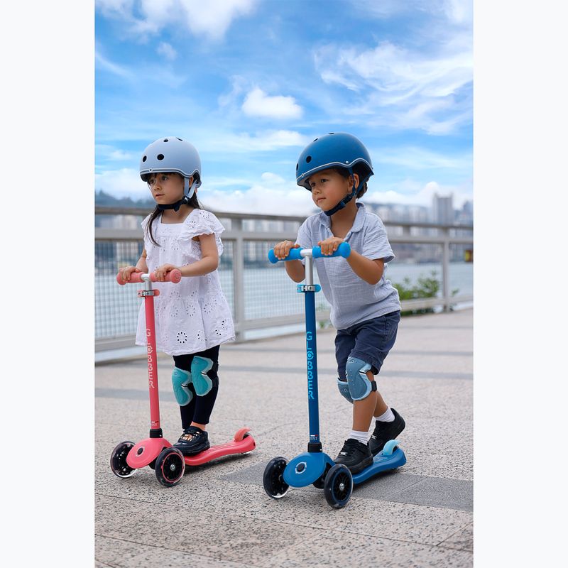 Hulajnoga trójkołowa dziecięca Globber Primo Plus Glow Lights coral pink 14