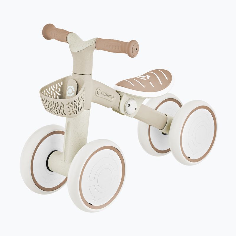 Rowerek biegowy czterokołowy Globber Learning Bike Ecologic coconut 2