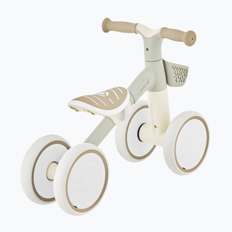 Rowerek biegowy czterokołowy Globber Learning Bike Ecologic coconut 3