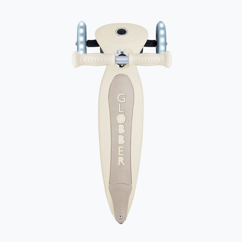 Hulajnoga trójkołowa dziecięca Globber Junior Foldable Lights Eco coconut 4