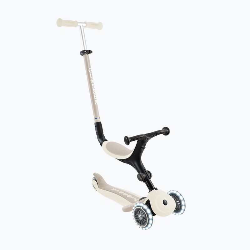 Hulajnoga trójkołowa dziecięca Globber Go.Up Active Ecologic Lights coconut 3