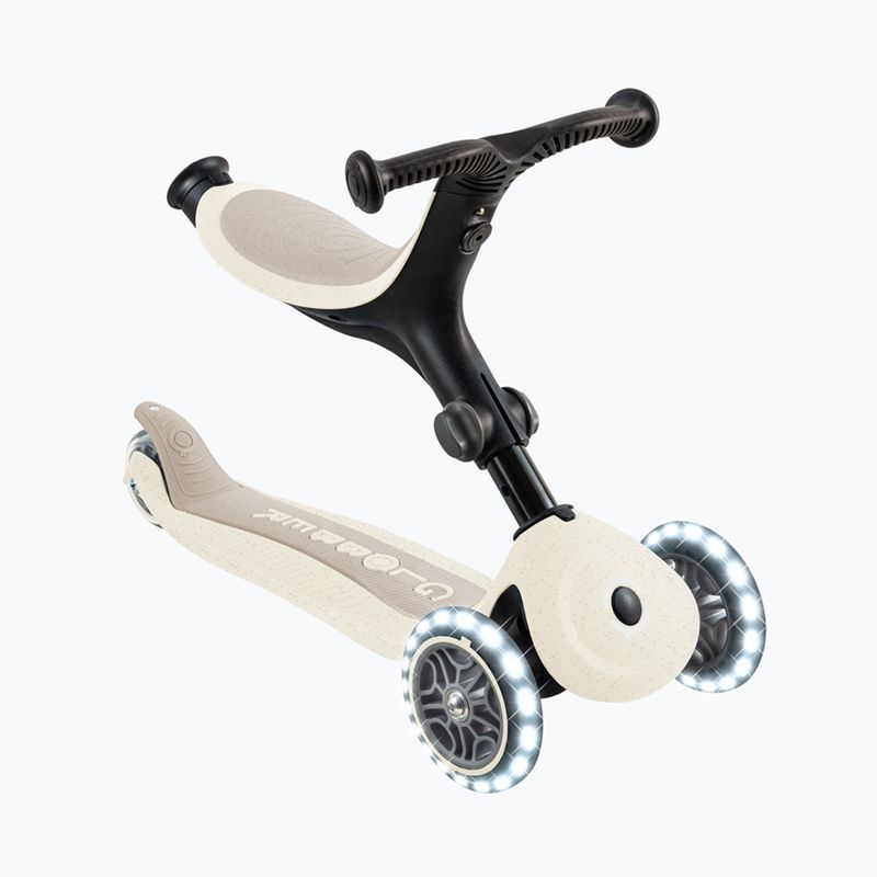 Hulajnoga trójkołowa dziecięca Globber Go.Up Active Ecologic Lights coconut 4
