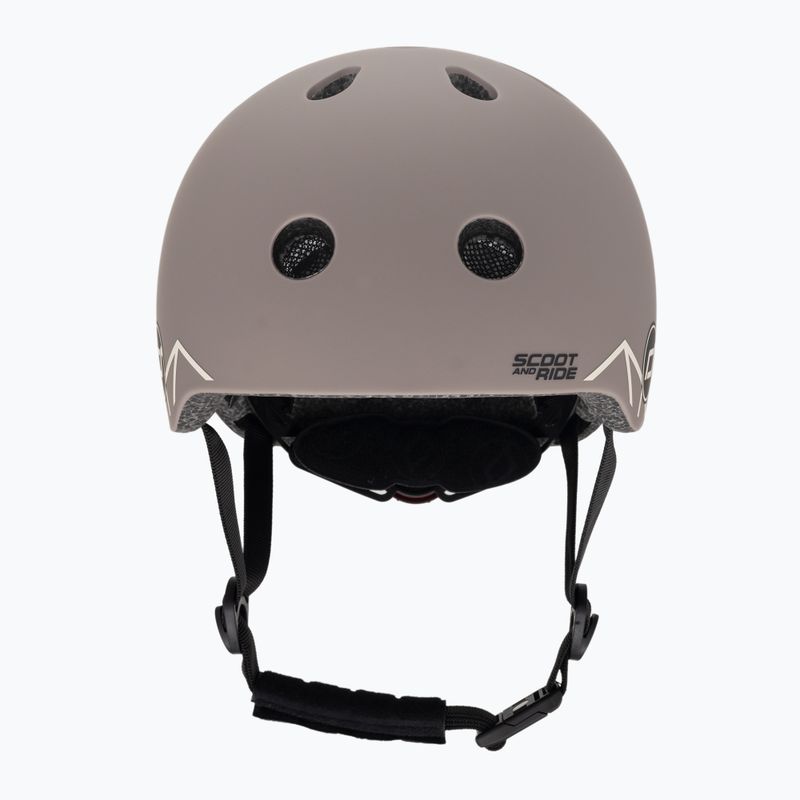 Kask dziecięcy Scoot & Ride XXS-S brown lines 2