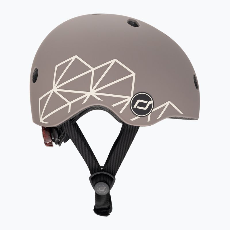 Kask dziecięcy Scoot & Ride XXS-S brown lines 4