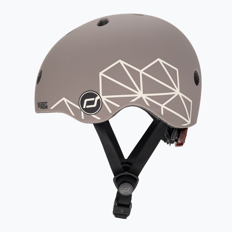 Kask dziecięcy Scoot & Ride XXS-S brown lines 5