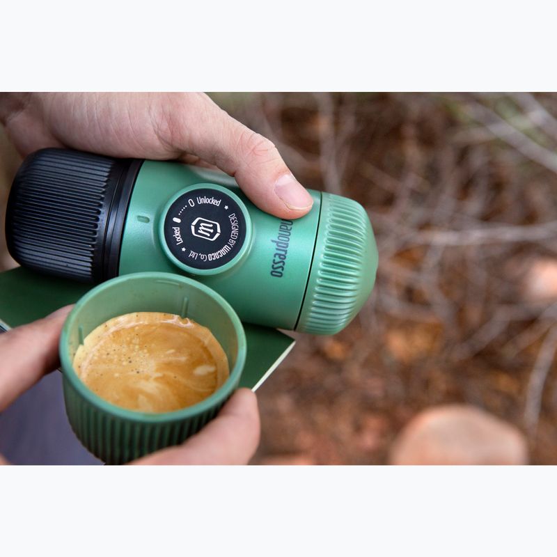 Przenośny ekspres do kawy Wacaco Nanopresso 80 ml + etui moss green 5