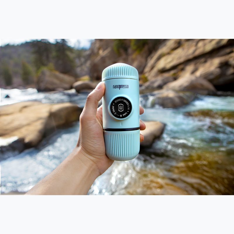 Przenośny ekspres do kawy Wacaco Nanopresso 80 ml + etui arctic blue 4