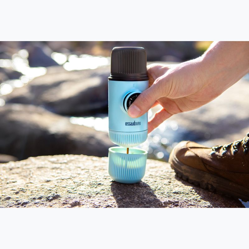 Przenośny ekspres do kawy Wacaco Nanopresso 80 ml + etui arctic blue 7