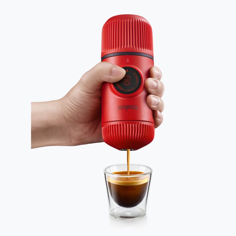 Przenośny ekspres do kawy Wacaco Nanopresso 80 ml + etui lava red 3