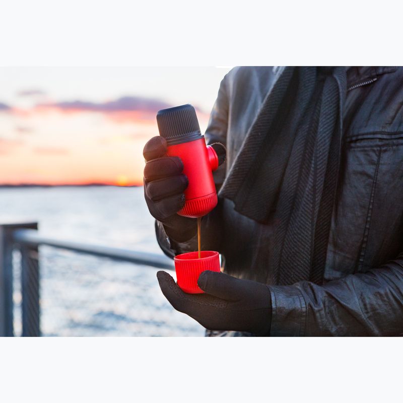 Przenośny ekspres do kawy Wacaco Nanopresso 80 ml + etui lava red 9