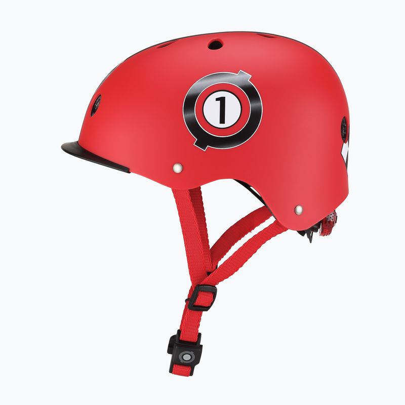 Kask dziecięcy Globber Elite Lights new red racing 3