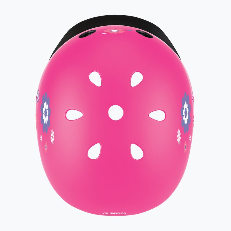 Kask dziecięcy Globber Primo Fantasy deep pink flower 4