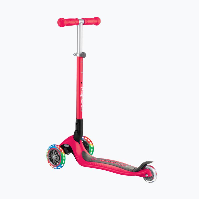 Hulajnoga trójkołowa dziecięca Globber Primo Foldable Lights red 3