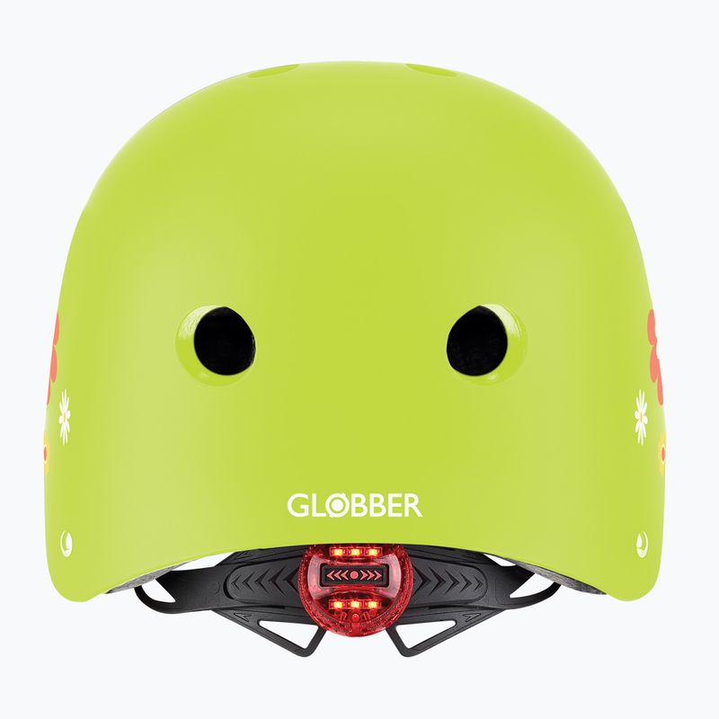 Kask dziecięcy Globber Primo Fantasy lime green flower 3