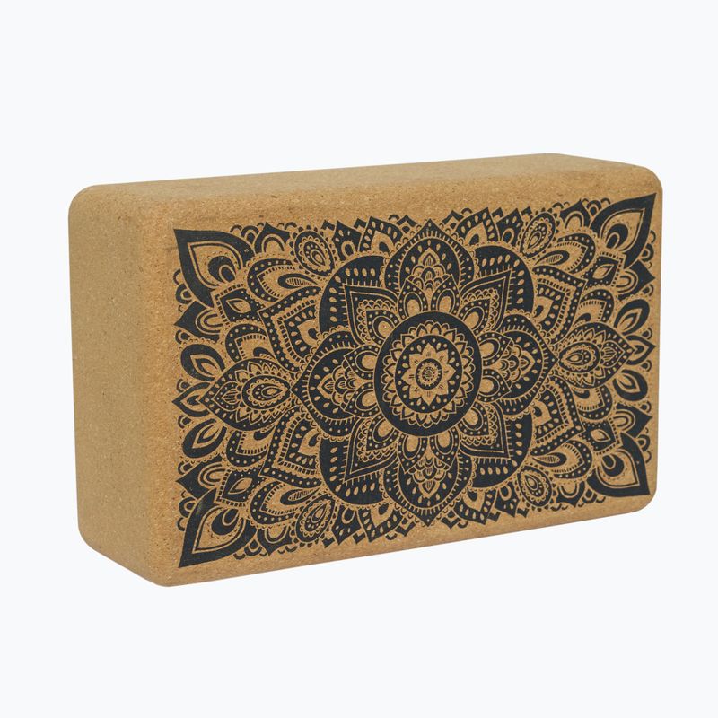 Kostka do jogi Yoga Design Lab Cork Yoga mandala black 7