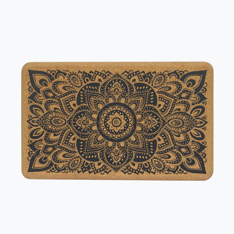 Kostka do jogi Yoga Design Lab Cork Yoga mandala black 8