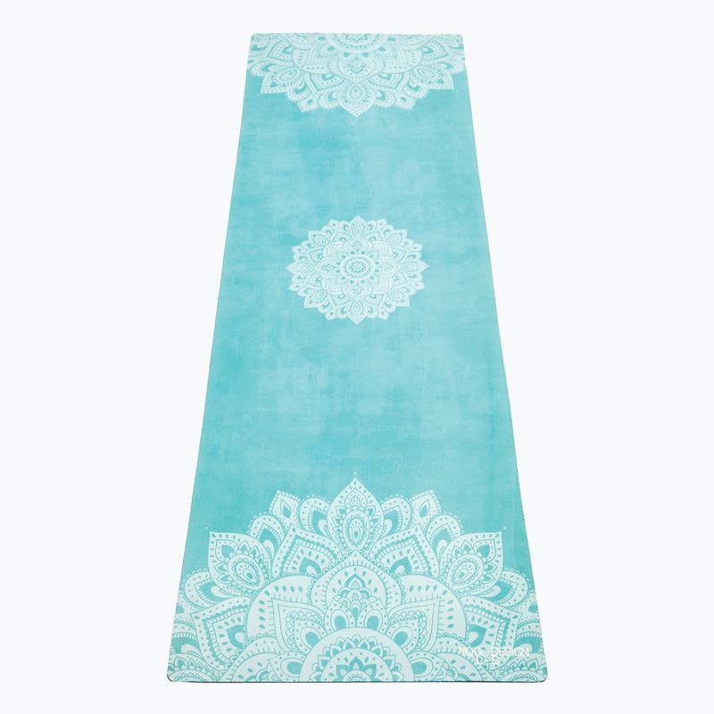 Mata do jogi Yoga Design Lab Combo Yoga 1.5 mm mandala turquoise 5