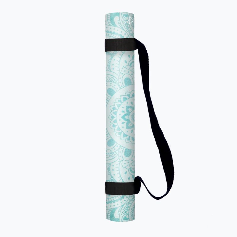 Mata do jogi Yoga Design Lab Combo Yoga 1.5 mm mandala turquoise 11
