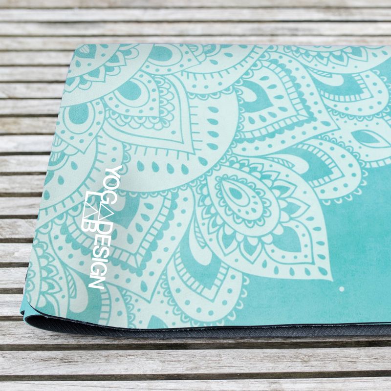 Mata do jogi Yoga Design Lab Combo Yoga 1.5 mm mandala turquoise 12