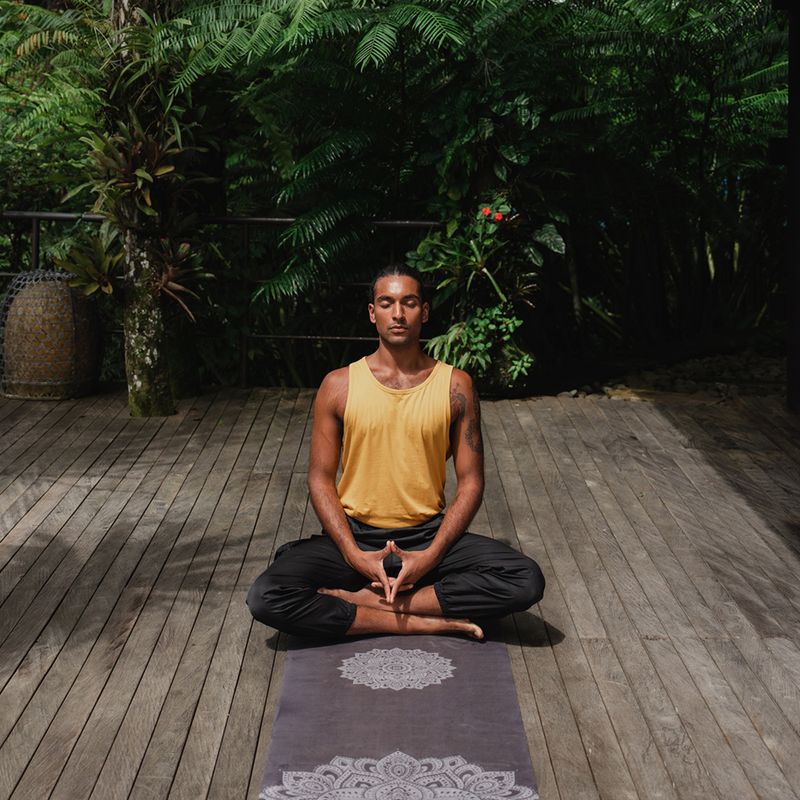 Mata do jogi Yoga Design Lab Combo Yoga 5.5 mm mandala black 5