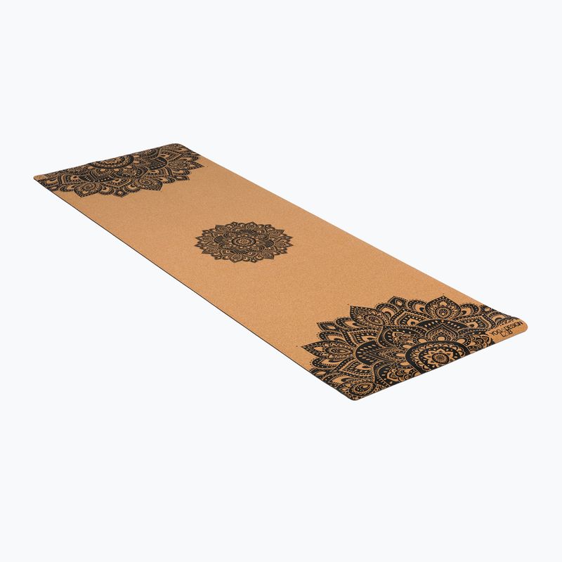 Mata do jogi Yoga Design Lab Cork 5.5 mm mandala black