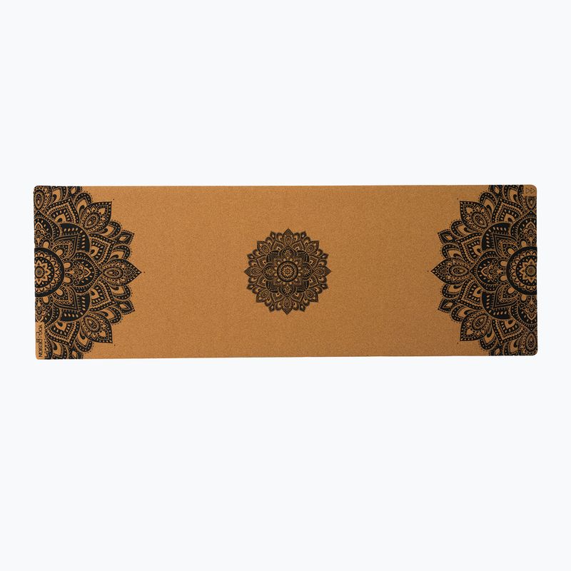 Mata do jogi Yoga Design Lab Cork 5.5 mm mandala black 2