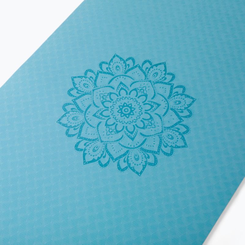 Mata do jogi Yoga Design Lab Flow Pure 6 mm mandala aqua 4