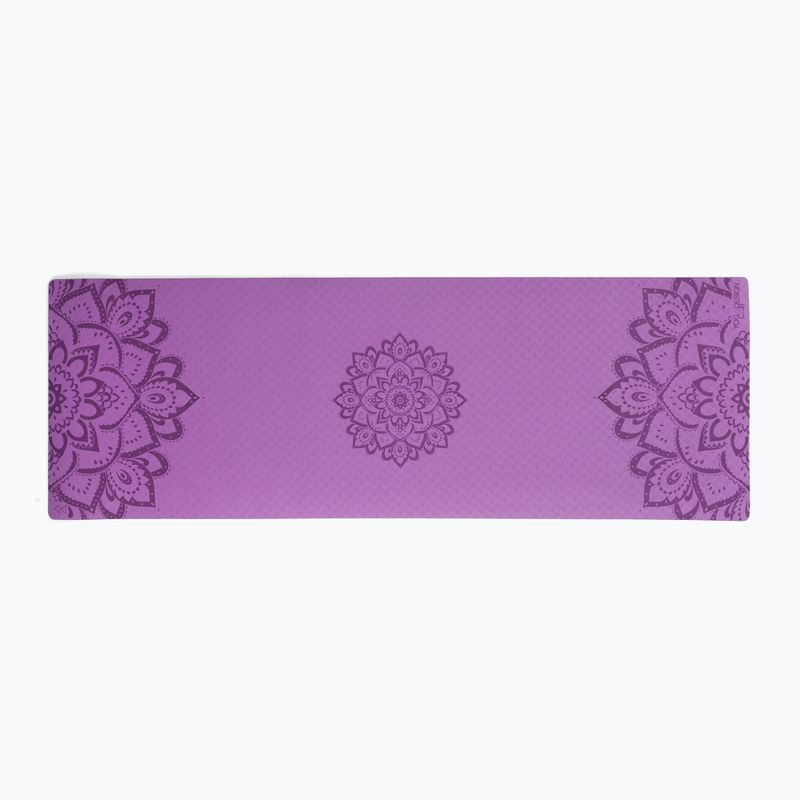 Mata do jogi Yoga Design Lab Flow Pure 6 mm mandala lavender 2