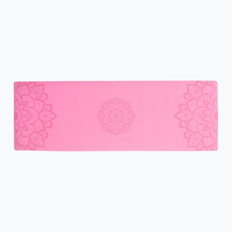 Mata do jogi Yoga Design Lab Flow Pure 6 mm mandala rose 2