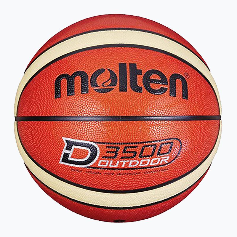 Piłka do koszykówki Molten B6D3500 orange/ivory rozmiar 6 4