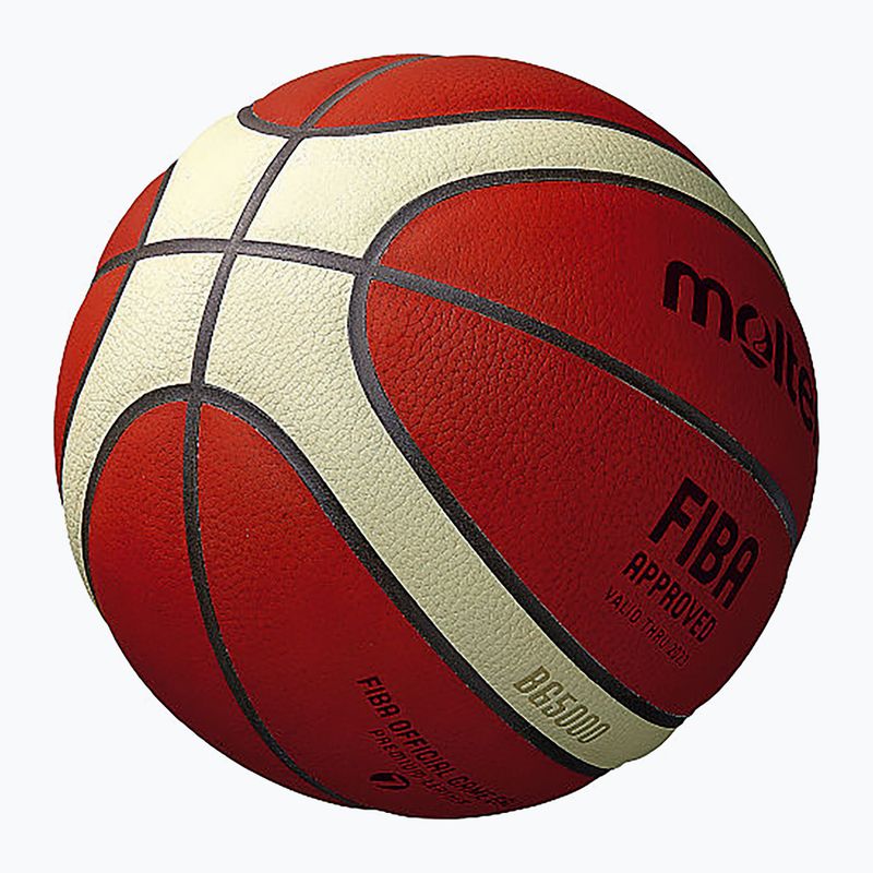 Piłka do koszykówki Molten B7G5000 FIBA brown rozmiar 7 3