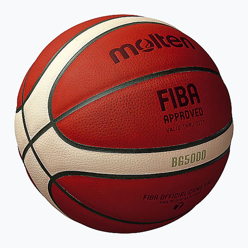 Piłka do koszykówki Molten B7G5000 FIBA brown rozmiar 7 4