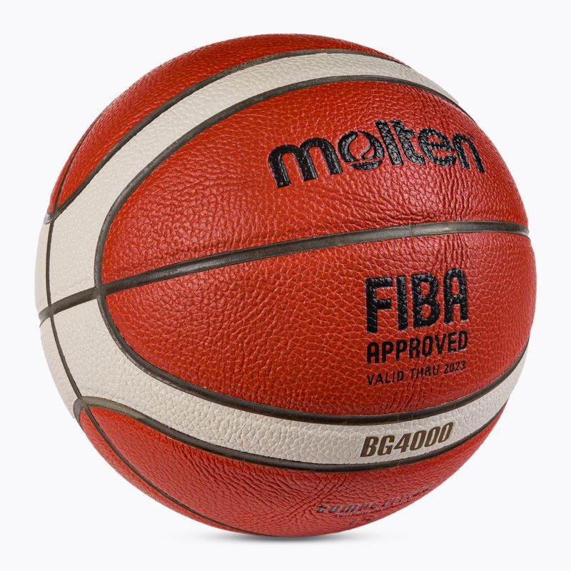 Piłka do koszykówki Molten B6G4000 FIBA pomarańczowa rozmiar 6 2