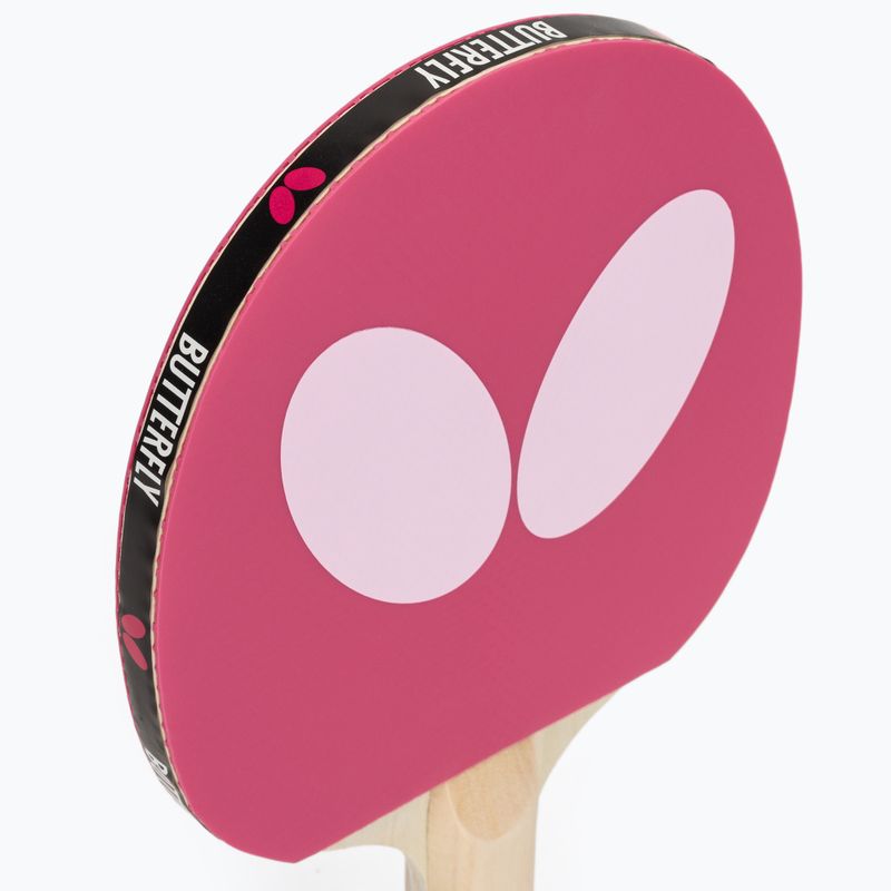 Rakietka do tenisa stołowego Butterfly Logo pink 6